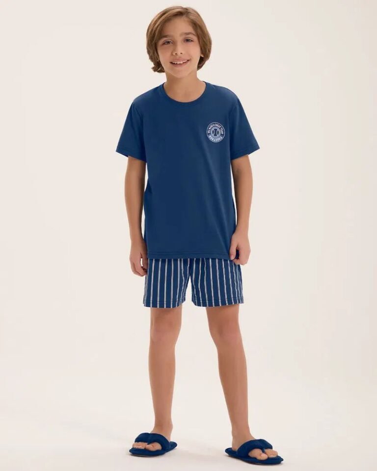 PIJAMA MASCULINO INFANTIL MGA CTA C/ BERMUDA / UNICA / 10