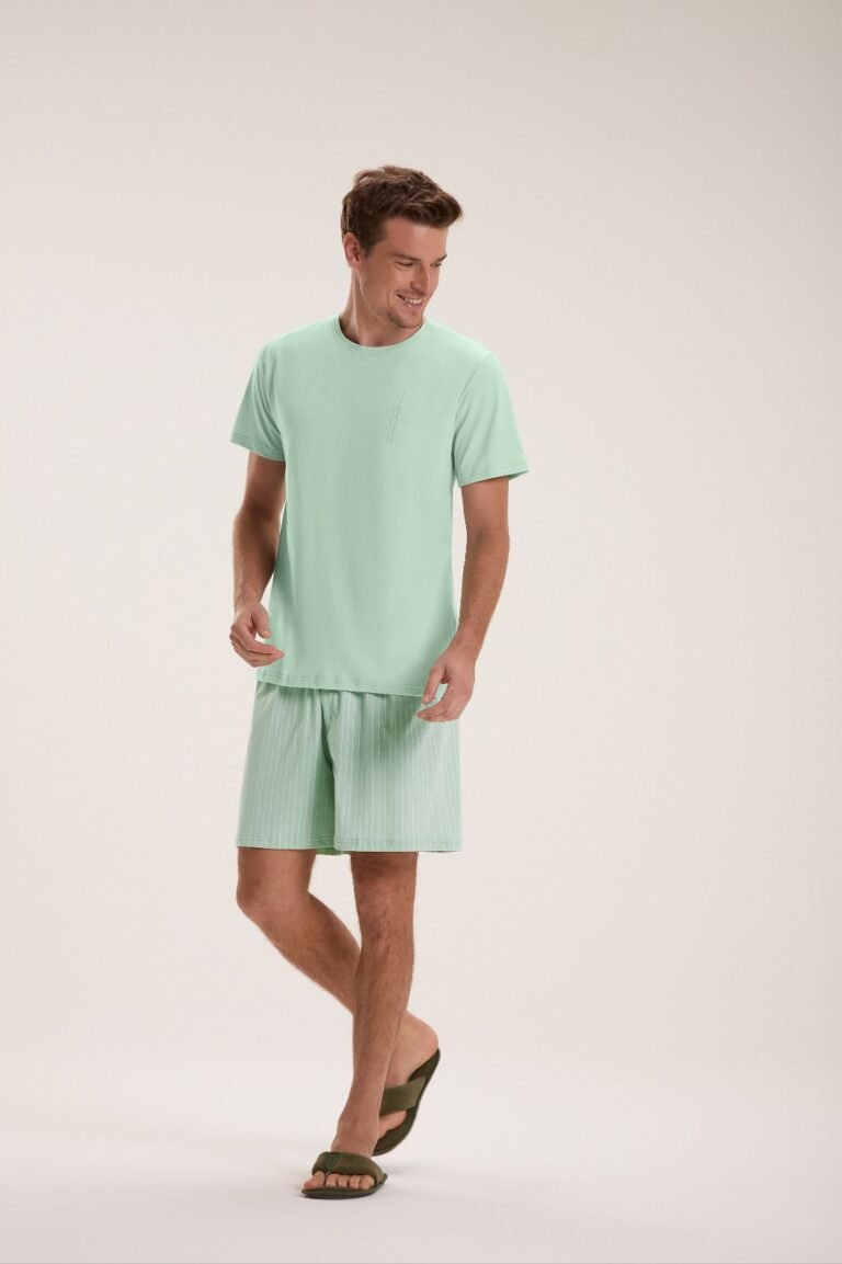 PIJAMA MASCULINO MGA CTA C/ BERMUDA / UNICA / M