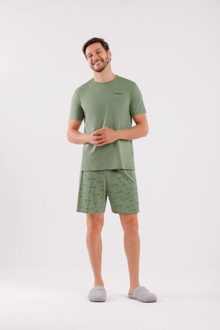 PIJAMA MASCULINO MGA CTA C/ BERMUDA / UNICA / M