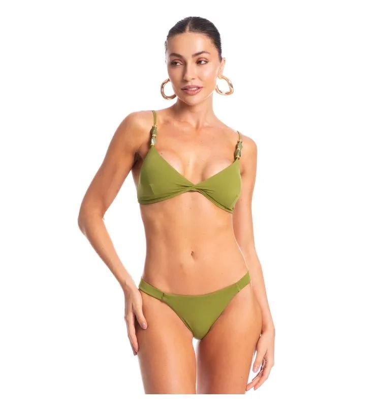 BIQUINI PISTACHE TRANSPASSADA TIRA MEDIA VERDE MEDIO/P