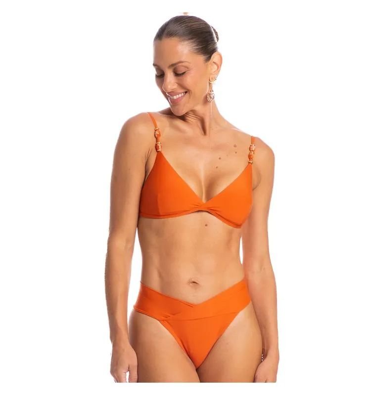 BIQUINI FERRUGEM TRANSPASSADA MEDIA LARANJA  MEDIO/GG