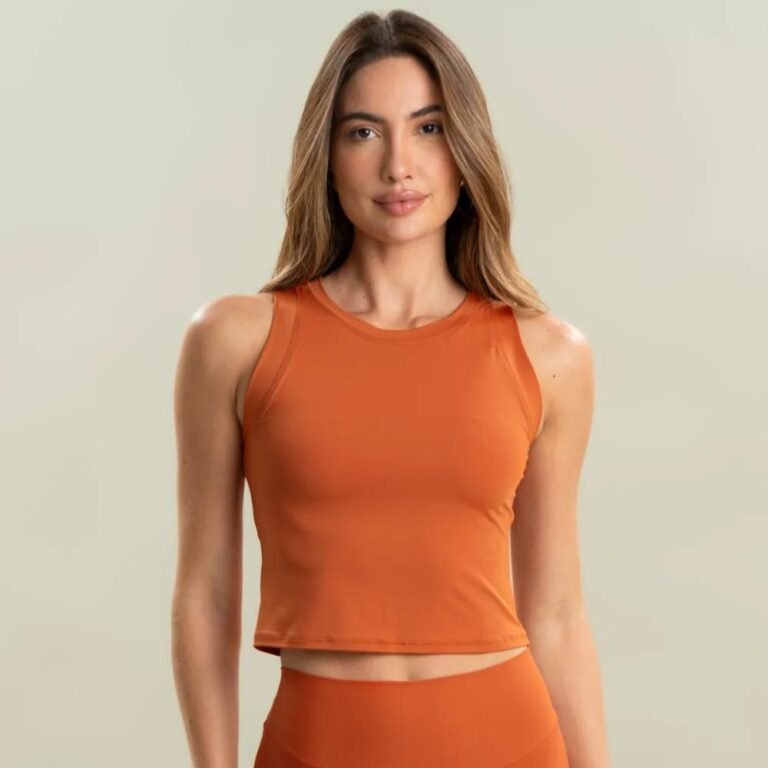 REGATA BRICK CROP LARANJA  ESCURO/M