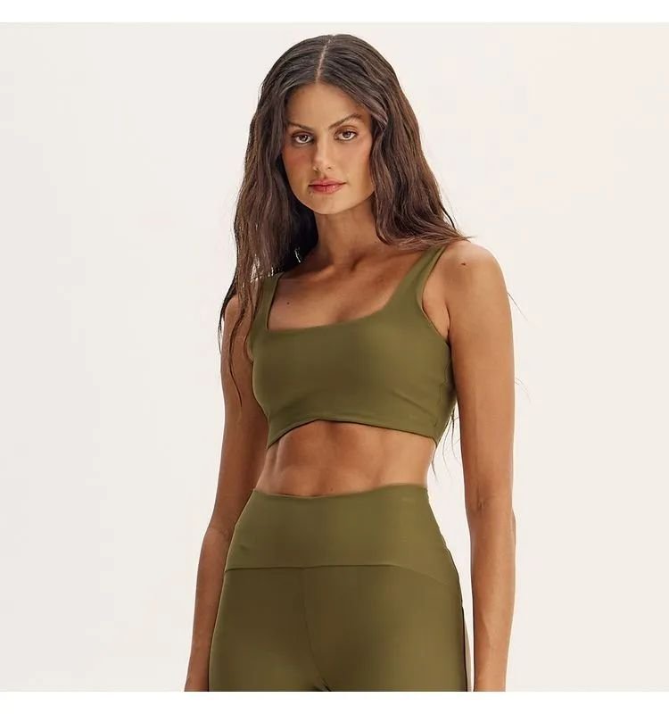 TOP HARVEST SQUARE V VERDE ESCURO/P