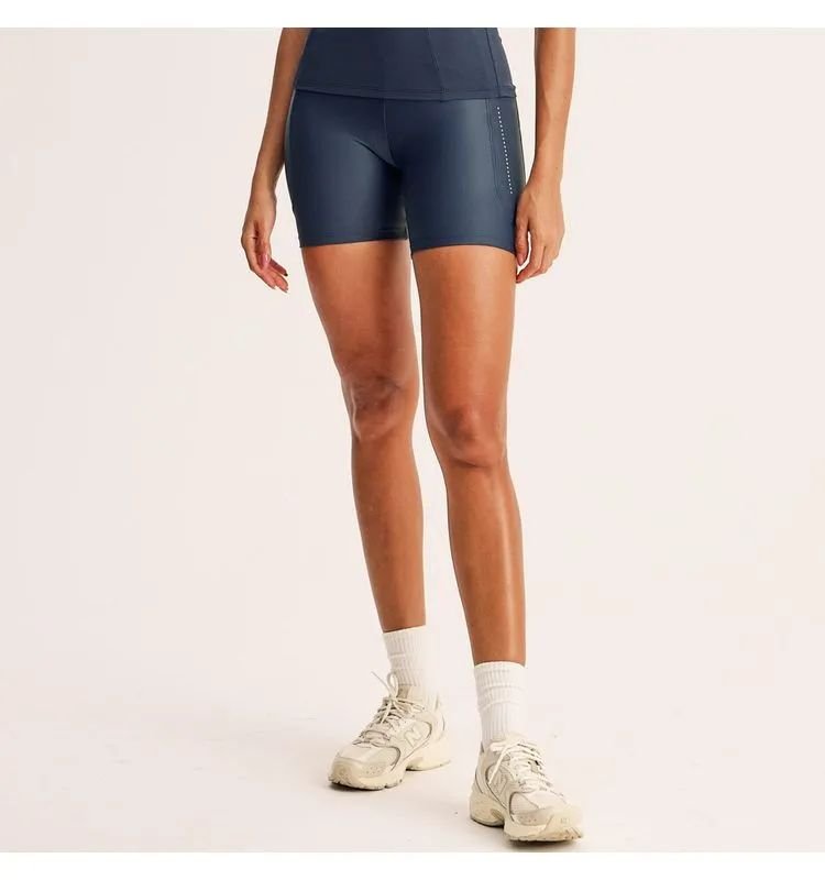 SHORTS MEDIO ELITE SLIM SHAPE COM 3 BOLSOS MARINHO/G