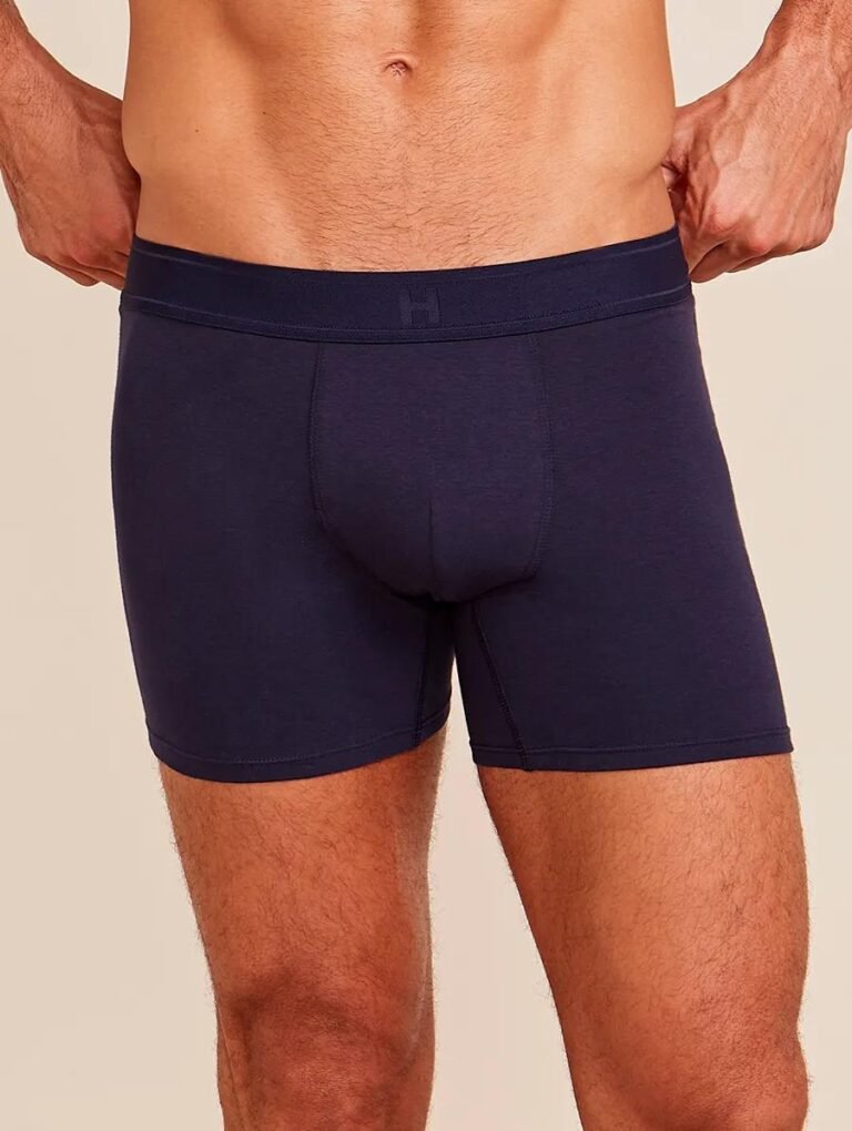 CUECA BOXER EM ALGODAO - AZUL MARINHO IN - P