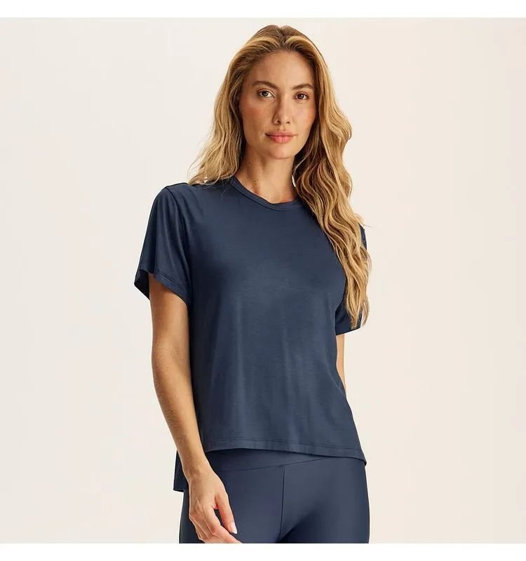 CAMISETA SOFTBLEND MODAL MARINHO/P