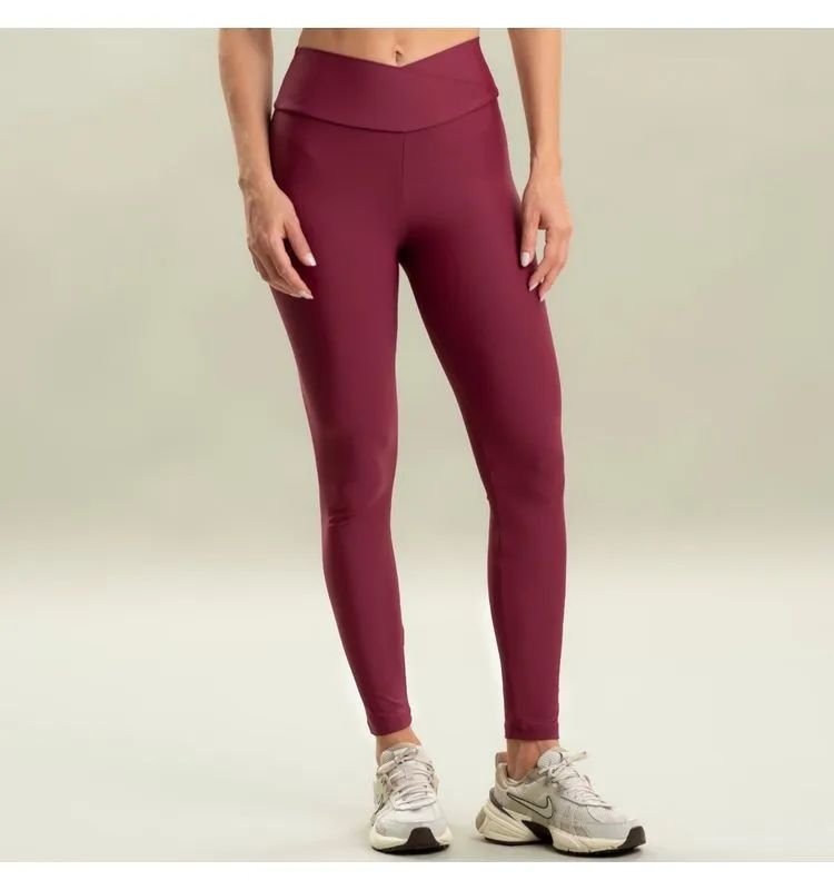 CALCA LUSH LEGGING WRAP SHAPE BORDO/P