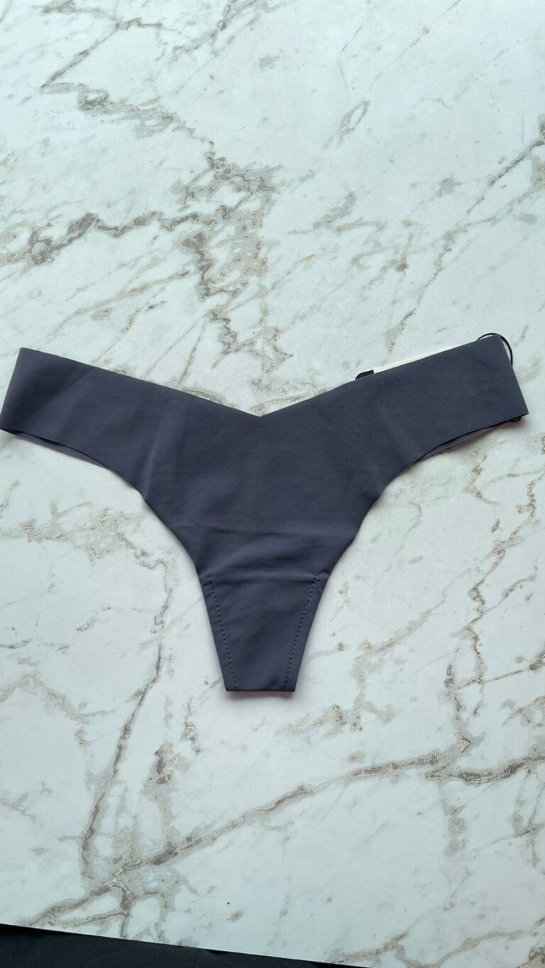 CALCINHA FIO DENTAL EM MICROFIBRA NUDE - CINZA NANQUIM - M