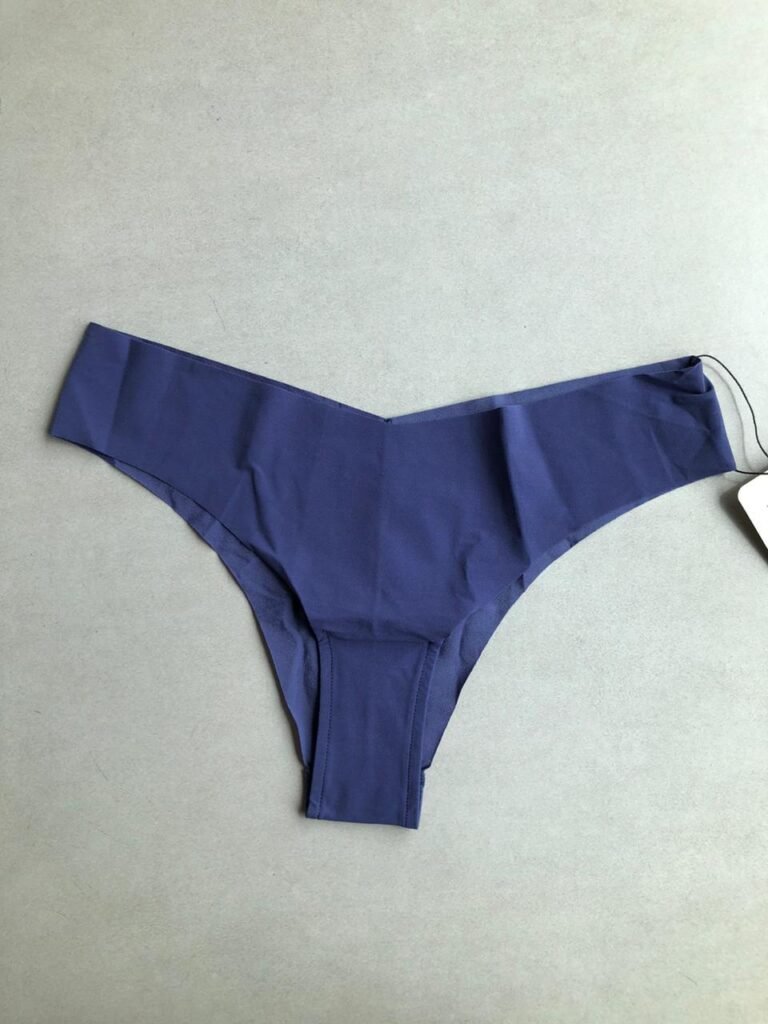 CALCINHA BIQUINI EM MICROFIBRA NUDE - AZUL PERSIA - G