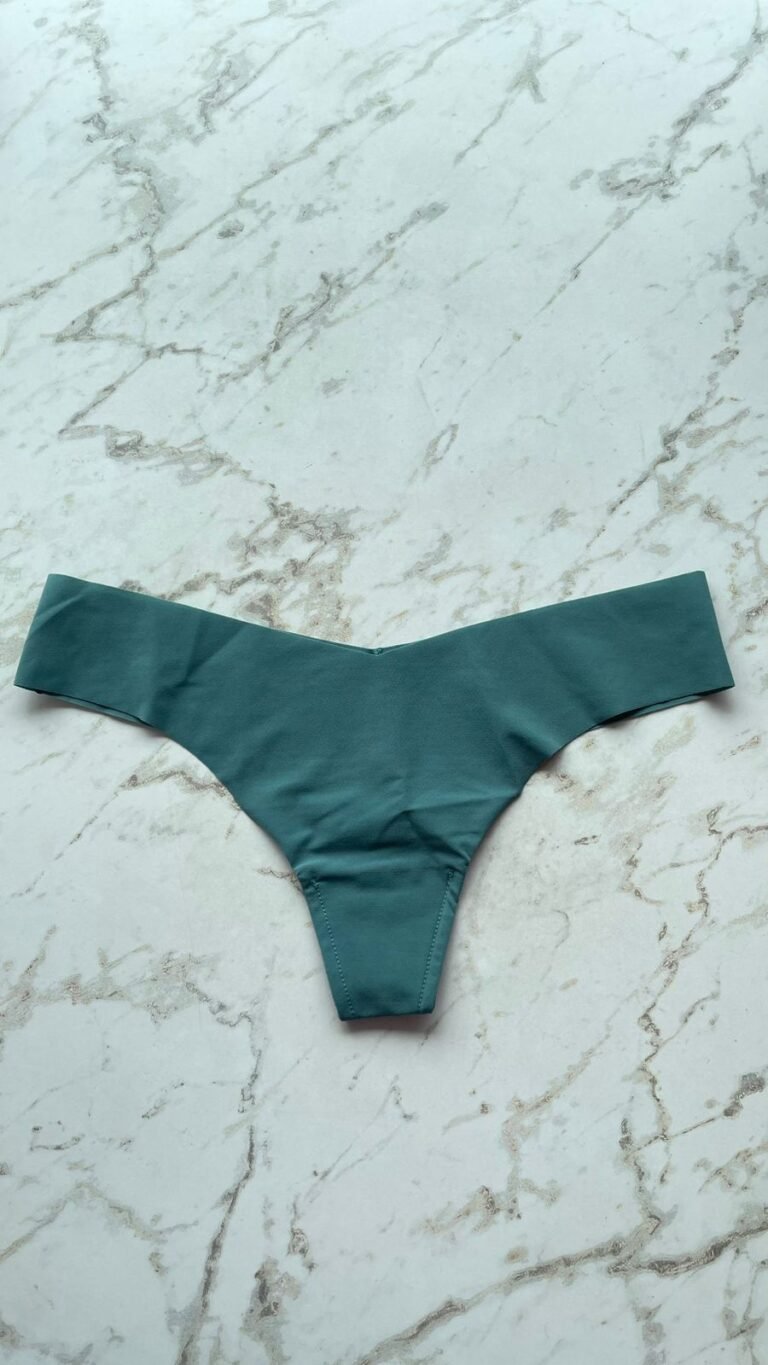 CALCINHA FIO DENTAL EM MICROFIBRA NUDE - VERDE BOTANICO - G