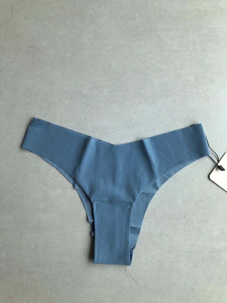 CALCINHA BIQUINI EM MICROFIBRA NUDE - AZUL GRAFITE - G