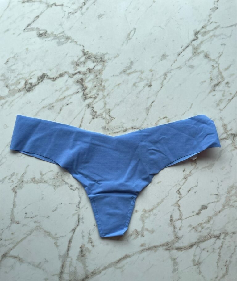 CALCINHA FIO DENTAL EM MICROFIBRA NUDE - AZUL IVY - EG