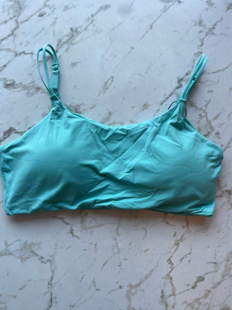 TOP COM BOJO REMOVIVEL EM MICROFIBRA - AZUL CRISTALINO - G