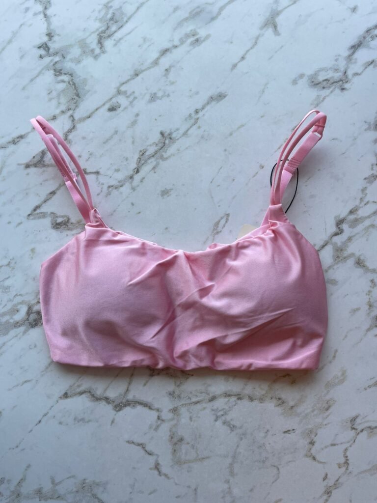 TOP COM BOJO REMOVIVEL EM MICROFIBRA ACETINADA - ROSA ALGODAO - EG