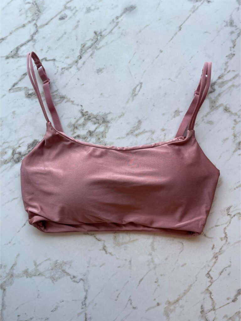 TOP COM BOJO REMOVIVEL EM MICROFIBRA ACETINADA - ROSA COOLANT - P