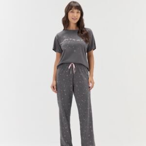PIJAMA FEMININO MGA CTA C/ CALAA / UNICA