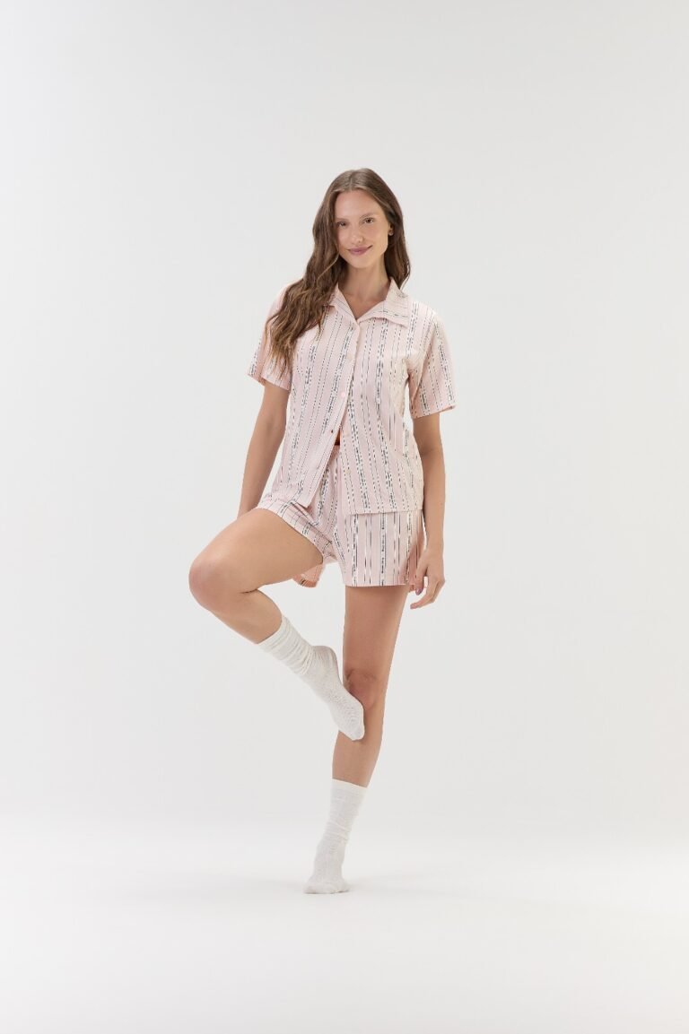 PIJAMA FEMININO MGA CTA AMERICANO C/ SHORTS / UNICA