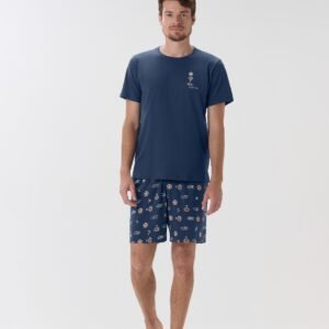 PIJAMA MASCULINO MGA CTA C/ BERMUDA / UNICA