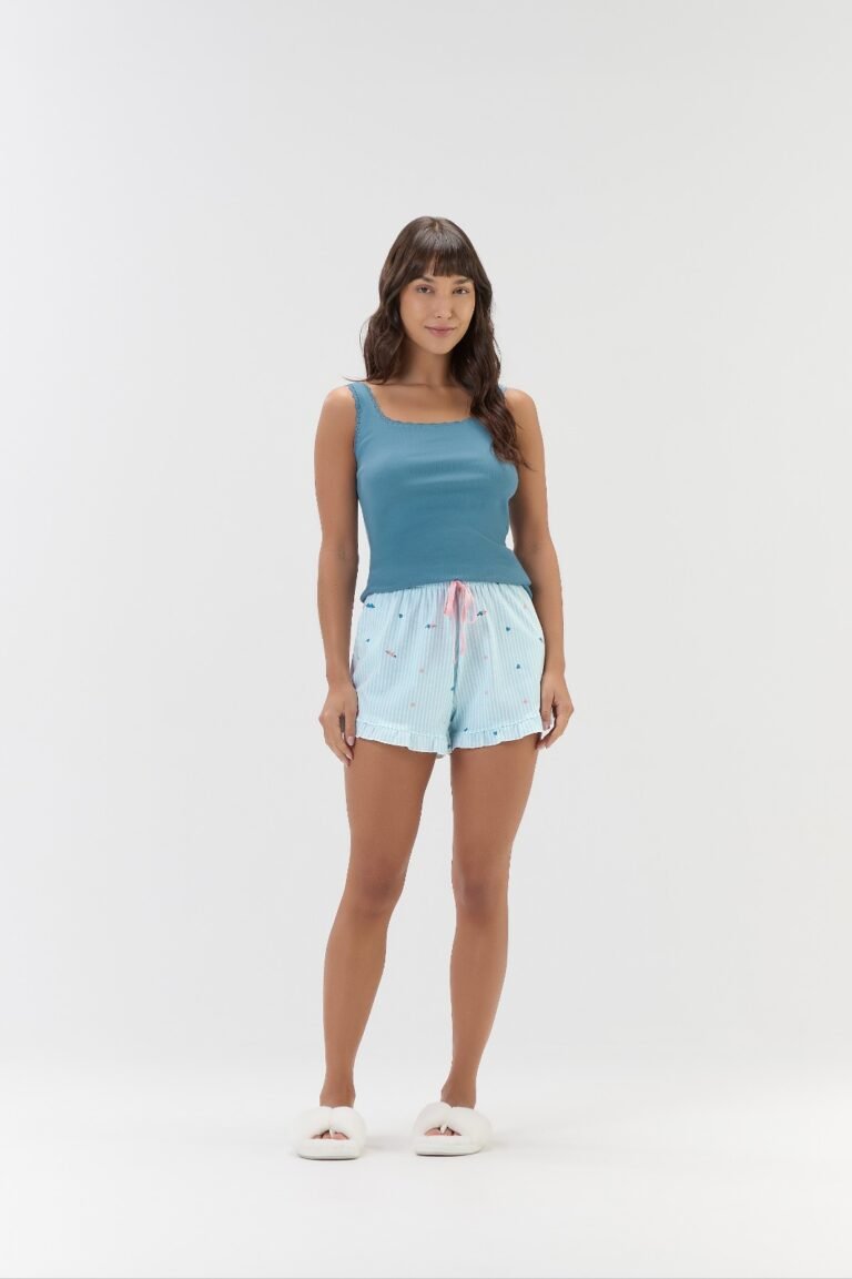 PIJAMA FEMININO REGATA C/ SHORTS / UNICA