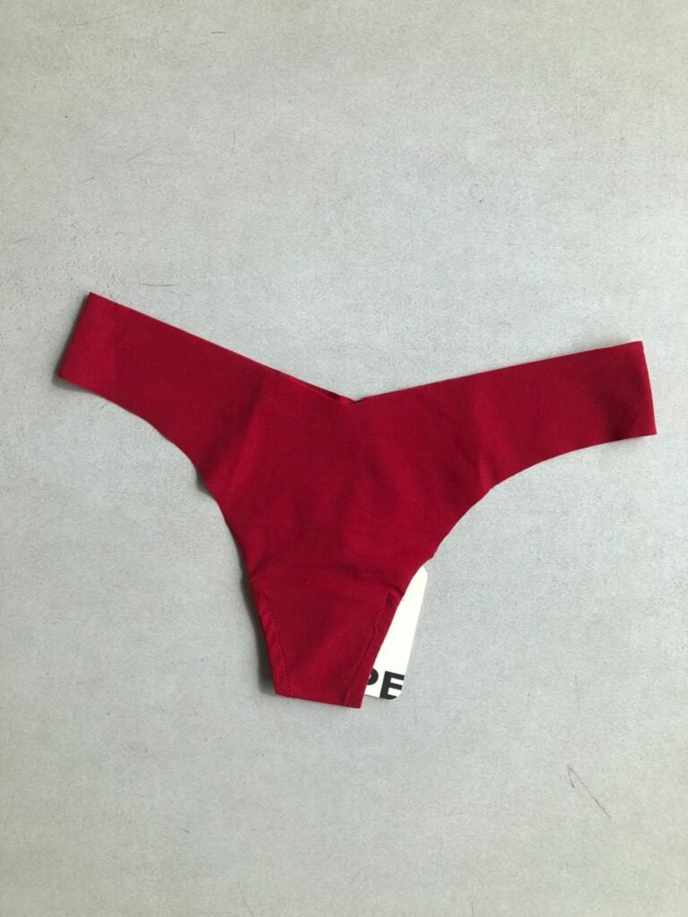 CALCINHA FIO DENTAL EM MICROFIBRA NUDE - VERMELHO ZAIRE - G