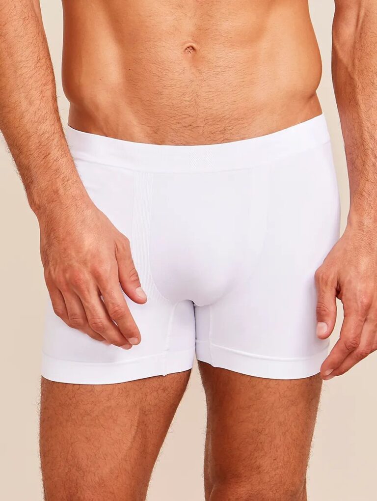 CUECA BOXER EM MICROFIBRA LIGHT - BRANCO - P