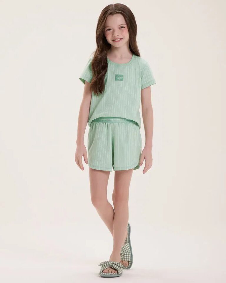 PIJAMA FEMININO INFANTIL MGA CTA C/ SHORTS / UNICA / 10