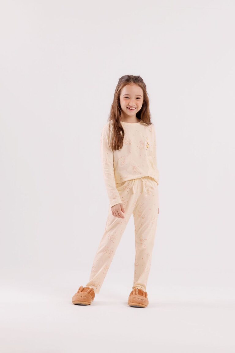 PIJAMA FEMININO INFANTIL MGA LGA C/ CALAA / UNICA / 8