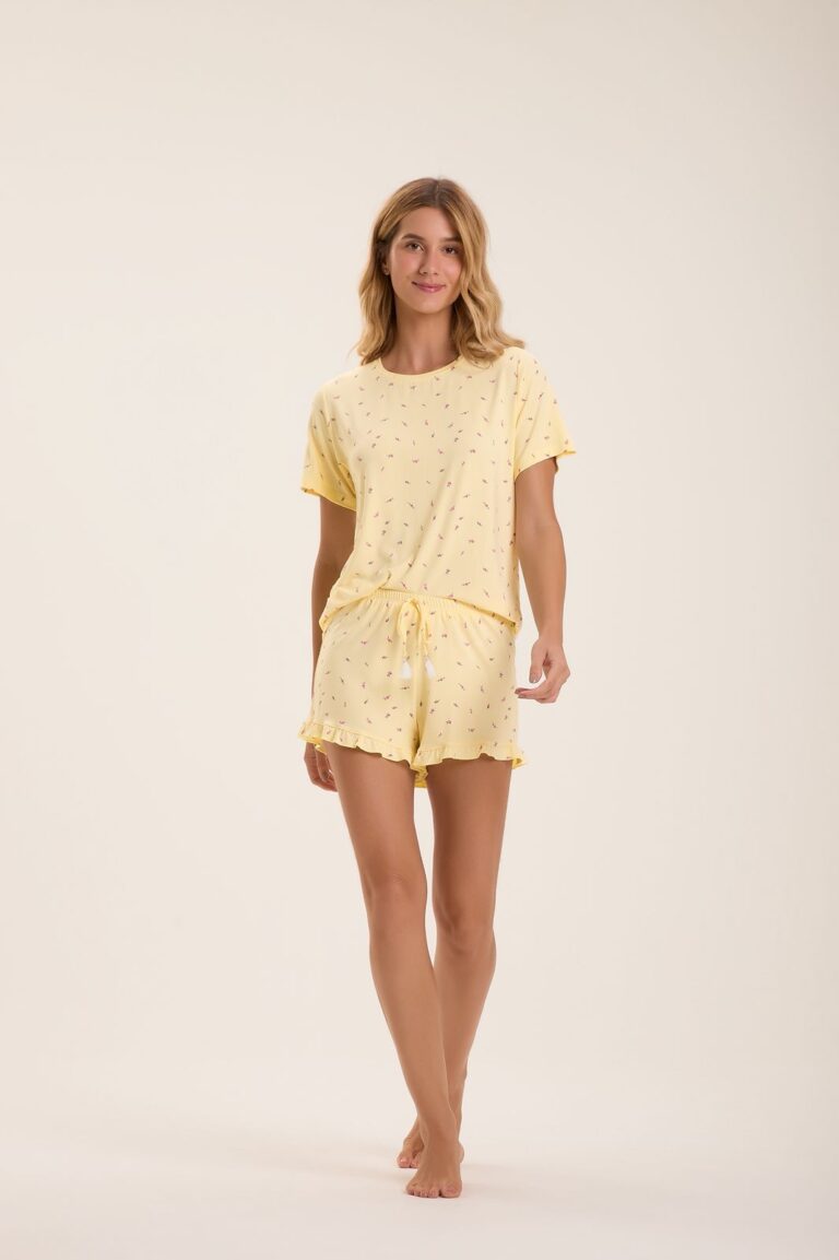 PIJAMA FEMININO MGA CTA C/ SHORTS / UNICA / G