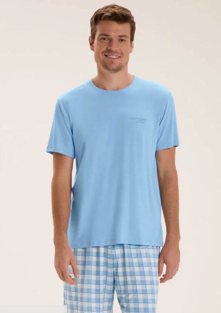 PIJAMA MASCULINO MGA CTA C/ BERMUDA / UNICA / M