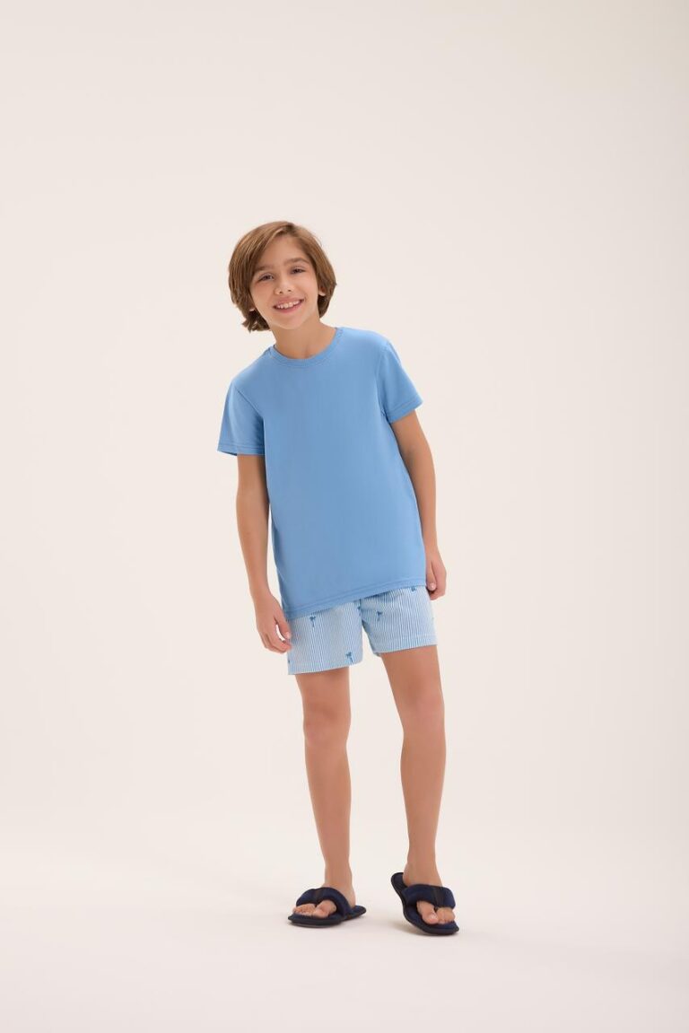 PIJAMA MASCULINO INFANTIL MGA CTA C/ BERMUDA / UNICA / 4