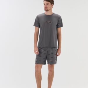 PIJAMA MASCULINO MGA CTA C/ BERMUDA / UNICA
