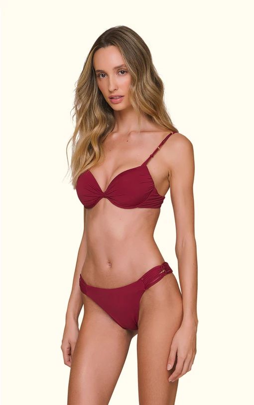 TOP MEIA TACA TORCIDO BOURBON / SCARLET / GG